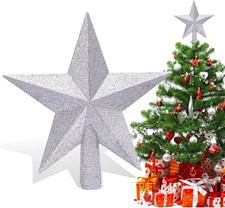 Christbaumspitze Stern Silber