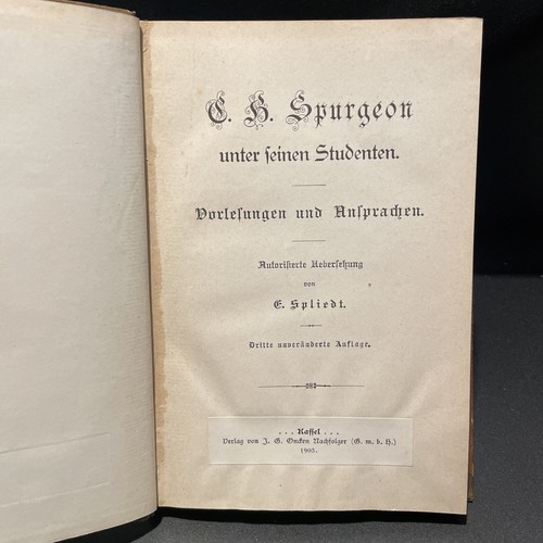 Spurgeon unter - c.h.,