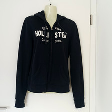 Hollister Hoodie kuschelige Kapuzenjacke Sweatshirt  Jacke Dunkelblau M Top