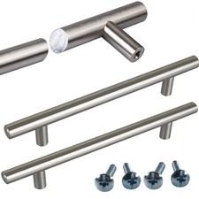 Möbelgriffe Relinggriff EDELSTAHL Stangengriffe Küchengriffe Schrankgriff MASSIV