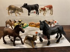 Bauernhof Tiere Bully Bullyland  10 x Figur Pferd, Schwein, Kalb, Hund, Lamm..
