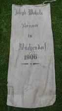 Alter Sack von 1906 Leinensack