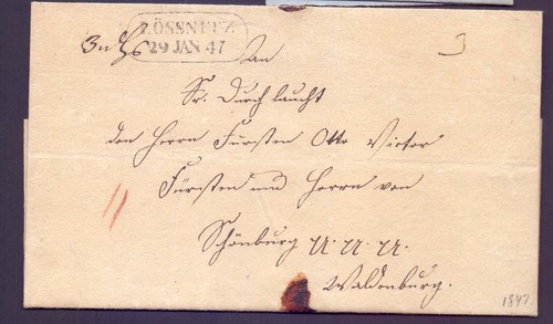 Vorphila briefhülle 1847 mit - briefhülle,