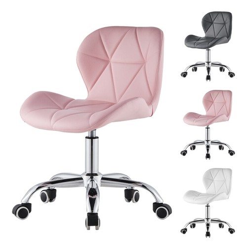 Bürostuhl weiß rosa grauer - bürostuhl, weiß/rosa/grauer
