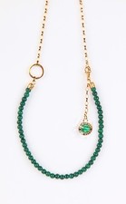 Thomas Sabo 106 - Halskette Kette - mit imitiertem Malachit - KE2190-140-6