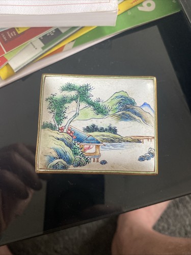 Chinesische emaille dose - emaille,
