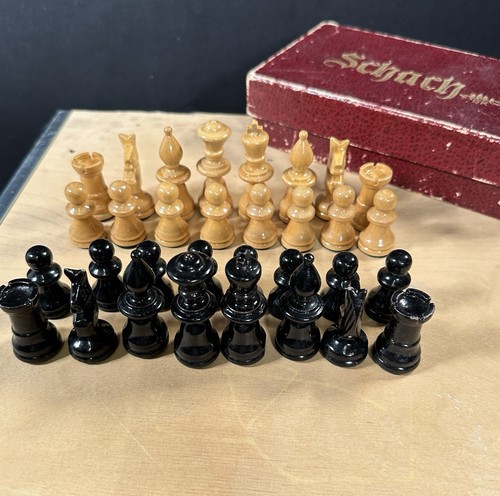 Schachfiguren holz vintage - holz, bk