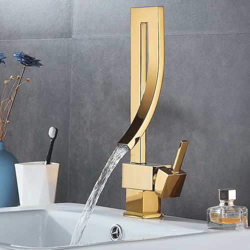 Gold wasserfall wasserhahn bad - gold,