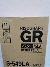 Riso S-549LA  Master GR75LA Rollen Risograph GR 1700 1750 2700 2710 2750 OVP