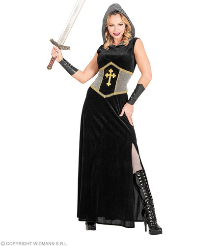 Kleid lang mit - , armstulpen