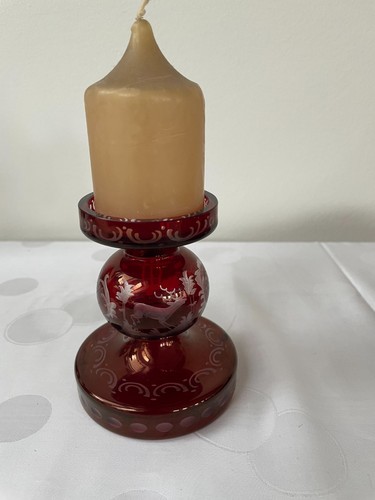 Prunk-Glas-Kerzenständer–