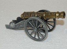 mittelalterliche Kanone Kanonen Modell Figur 18 cm messing- & silberfarben
