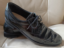 Damenschuhe Lackschuhe Schwarz