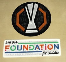 Europa League + Foundation Patch in Matchworn Size für Frankfurt Trikot 2024/25