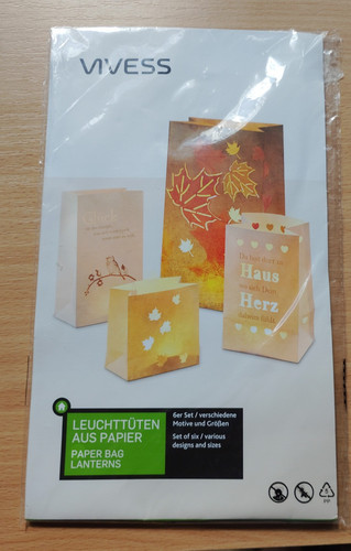 Vivess leuchttüten aus papier - leuchttüten,
