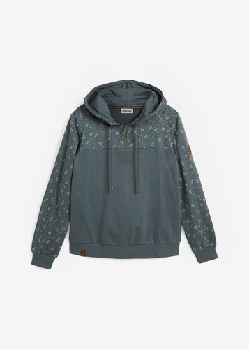 Kapuzensweatshirt mit print - kapuzensweatshirt,