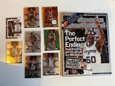 San Antonio Spurs Memorabilia/Trading Card Lot - David Robinson/Tim Duncan et al