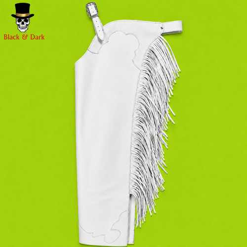Damen chaps weiß - weiß, fransen