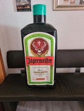 Jägermeister aufblasbare Deko-Flasche  Sehr guter Zustand - absolute Rarität