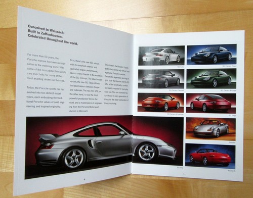 Porsche model range - porsche, broschüre