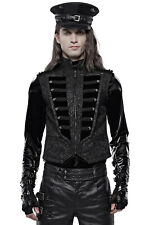 Punk Rave Weste Silvanus Samt Military Gothic Vampir Brokat viktorianisch