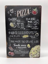 Blechschild Pizza 20x30cm