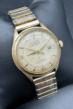 Vintage Armbanduhr Mechanisch Osco Parat 17 Jewels Goldplated Datumsanzeige