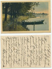 09433 - Nachen am Waldrand - kolorierte Künstlerkarte, datiert 3.11.1911