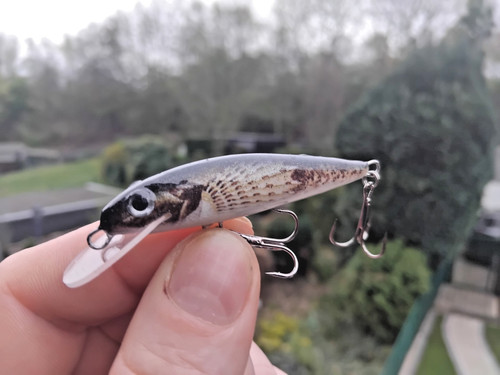 Handmade wobbler grundel - grundel, 6cm