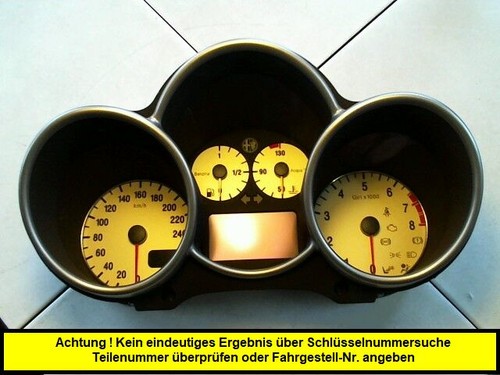 Tachoeinheit alfa romeo 147 - romeo,