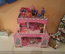 Großes Puppenhaus XXL Traumhaus Set aus Holz mit Zubehör für Kinder Puppenvilla