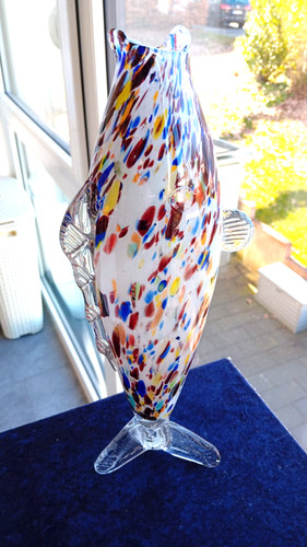 Große glas skulptur fisch - glas,