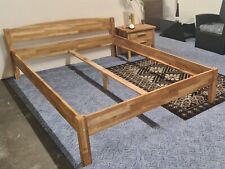 Massivholzbett 140x200 cm Eiche massiv geölt Doppelbett Ehebett Bettgestell NEU