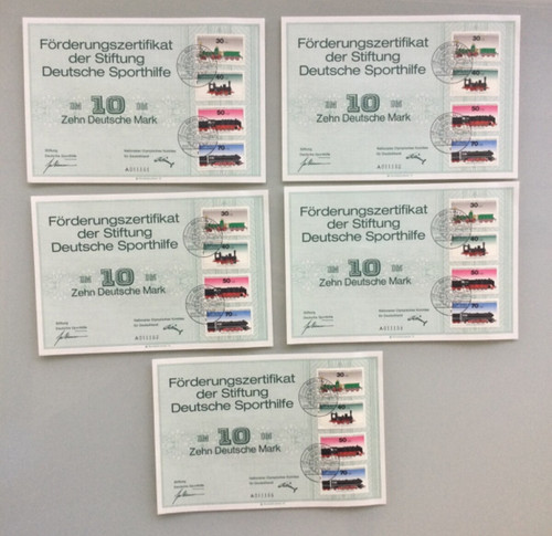 Förderungszertifikat der - 5x, a