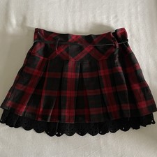 Minirock Schwarz Rot Kariert