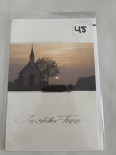 Trauerkarte mit Umschlag " In stiller Trauer " Beileidskarte  / PKNr.1 -45