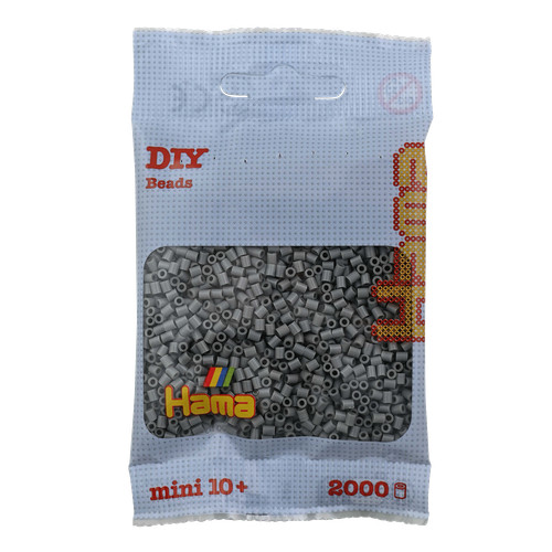 2000 mini bügelperlen - mini, grau