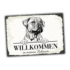Hundeschild Willkommen Zuhause