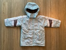 Scout Skijacke Gr. 98 Winterjacke Schneejacke hellblau abnehmbare Kapuze warm 