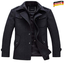 Wollmantel Herren kurz