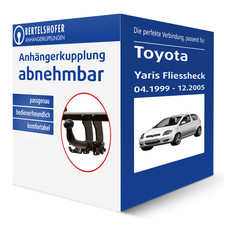 Auto Hak Anhängerkupplung abnehmbar für TOYOTA Yaris Fliessheck Typ P1 AHK