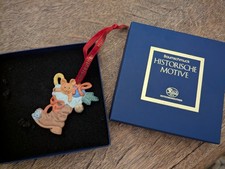 Weihnachten Baumschmuck Hutschenreuther  Stiefel mit Teddy Porzellan