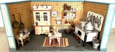 PUPPENKÜCHE, antik, viel