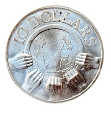 Singapur dollar 1977 asean - singapur, 10