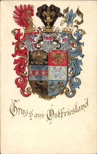 Wappen ostfriesland - wappen, ak
