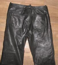 MODEKA Herren- LEDERJEANS / Biker - Lederhose in schwarz ca. W35 / L29