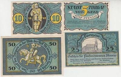 Banknoten notgeld stadt - 4,