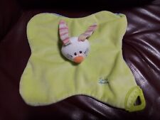 Tiamo Collection Schmusetuch Kuscheltuch Hase mit Bunten Ohren in Grün  Blau Top