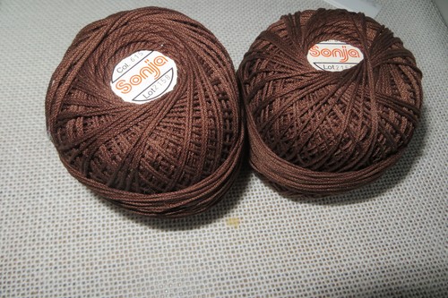 100g baumwollgarn braun - 100g,