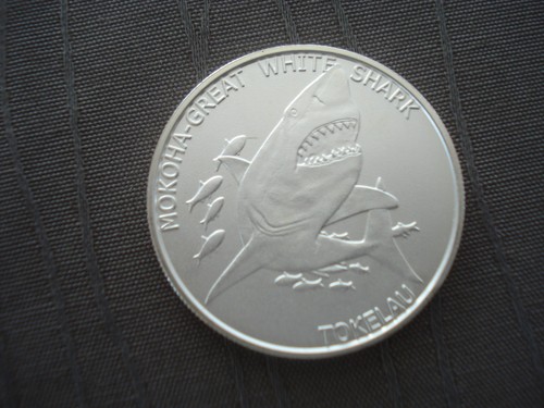 Silbermünze 1oz white shark - silbermünze,